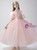 Pink Tulle Off the Shoulder Flower Girl Dress