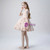 Light Champagne Tulle Sequins Short Sleeve Flower Girl Dress