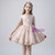 Light Champagne Tulle Sequins Short Sleeve Flower Girl Dress