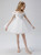 White Tulle Off the Shoulder Short Flower Girl Dress