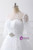 White Ball Gown Tulle Long Sleeve Backless Wedding Dress With Belt