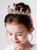 Girls Birthday Hair Accessories Princess Red Crystal Tiara