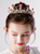 Girls Birthday Hair Accessories Princess Red Crystal Tiara