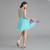 A-Line Sky Blue Tulle Beading Knee Length Homecoming Dress