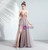 In Stock:Ship in 48 Hours Pink Tulle Spaghetti Straps Beading Prom Dress