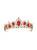 Bridal Crown Married Baroque Queen Red Golden Crown