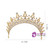 Golden Bride Crystal Crown Luxury Tiara Hair Accessories