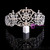 Women Shiny Rhinestone Tiara Wedding Jewelry Alloy Crown Comb