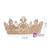 Retro Baroque Crown Tiara Round Golden Crown