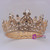 Retro Baroque Crown Tiara Round Golden Crown