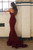 Burgundy Long Lace Prom Dresses Mermaid Sweetheart Prom Gowns Handmade Open Back