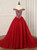 Burgundy Off the Shoulder Tulle Ball Gown Crystal Quinceanera Dress 
