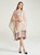 A-Line Short Satin Apricot Color Embroidery Mother Of the Brides Dress With Shawl