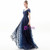 In Stock:Ship in 48 Hours Navy Blue Tulle Seuqins Sweetheart Prom Dress