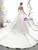 Fashion White Ball Gown Sweetheart Sleeveless Wedding Dress With Train