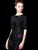 Black Sheath Sequins Short Sleeve Mini Mother of the Bride Dress