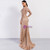 In Stock:Ship in 48 Hours Sexy Gold Mermaid Sequins Long Sleeve Party Dress