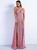 In Stock:Ship in 48 Hours Sexy Pink Deep V-neck Backless Party Dress