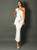 In Stock:Ship in 48 Hours White Sheath One Shoulder Flounces Party Dress