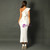 In Stock:Ship in 48 Hours White Sheath One Shoulder Flounces Party Dress