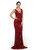 In Stock:Ship in 48 Hours Red Mermaid Sequins V-neck Party Dress