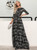 In Stock:Ship in 48 Hours A-Line Black Sequins 3/4 Sleeve Party Dress