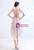 In Stock:Ship in 48 Hours Pink Hi Lo Appliques Homecoming Dress