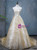 Gold Ball Gown Sequins Tulle Sweetheart Quinceanera Dresses 