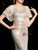 Gold Mermaid Sequins V-neck Raglan Sleeve Mother Of The Bride Dress