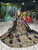 Navy Blue Ball Gown Gold Sequins Backless Beading Luxury Flower Girl Dress