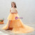 Champagne Hi Lo Tulle Appliques Flower Girl Dress