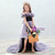 Purple Hi Lo Tulle Sequins Flower Girl Dress