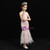 In Stock:Ship in 48 Hours Pink Sheath Beading Crystal Feather Flower Girl Dress
