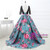 Black Lace Three Quarters Sleeve Print  Backless Party Dresses