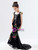 In Stock:Ship in 48 Hours Black Mermaid Sequins Embroidery Flower Girl Dress