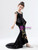 In Stock:Ship in 48 Hours Black Mermaid Sequins Embroidery Flower Girl Dress