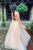 A-Line Champagne Tulle Sweetheart Sequins Long Prom Dress