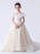 In Stock:Ship in 48 Hours Champagne Tulle 3D Appliques Flower Girl Dress