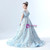 In Stock:Ship in 48 Hours Blue Tulle Sequins Flower Girl Dress