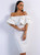 In Stock:Ship in 48 Hours White Mermaid Off the Shoulder Party Dress