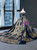 Blue Ball Gown Sequins Off the Shoulder Luxury Prom Dress 