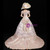 Pink Ball Gown Satin Appliques Off the Shoulder Drama Show Vintage Gown Dress