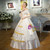 White Ball Gown Off the Shoulder Lace Drama Show Vintage Gown Dress