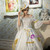 White Ball Gown Off the Shoulder Lace Drama Show Vintage Gown Dress