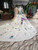 Ball Gown Tulle Sequins High Neck Backless Beading Wedding Dress With Train