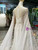 High quality White Mermaid Sequins Long Sleeve Backless Wedding Dress