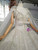 New arrivals White Ball Gown Sequins Square Neck Beading Crystal Wedding Dress