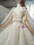 New arrivals White Ball Gown Sequins Square Neck Beading Crystal Wedding Dress