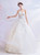 In Stock:Ship in 48 Hours White Strapless Sequins Wedding Dress