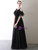 In Stock:Ship in 48 Hours Black Tulle Sequins Prom Dress